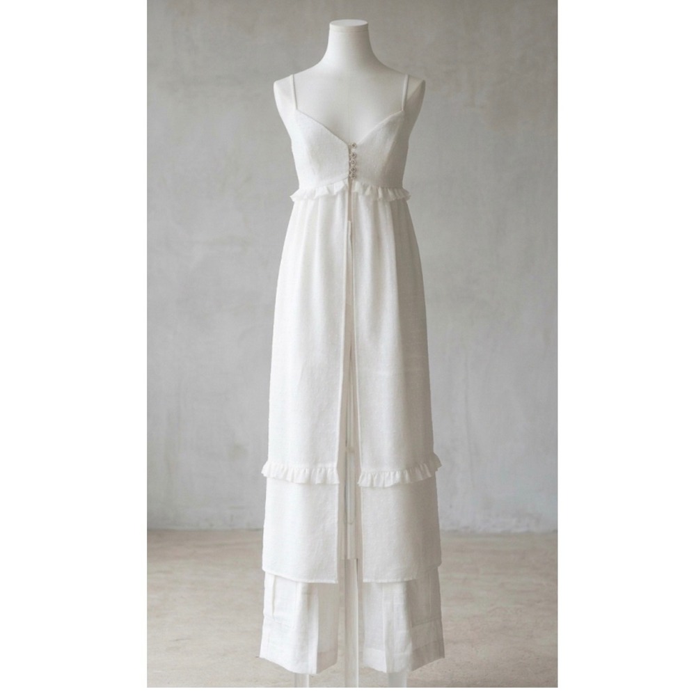 Trippy Maxi Open Front Top Dress‎ Gown - Matilde Couture NWT